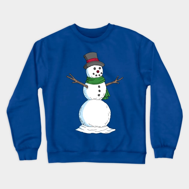 Snowman Crewneck Sweatshirt by AzureLionProductions